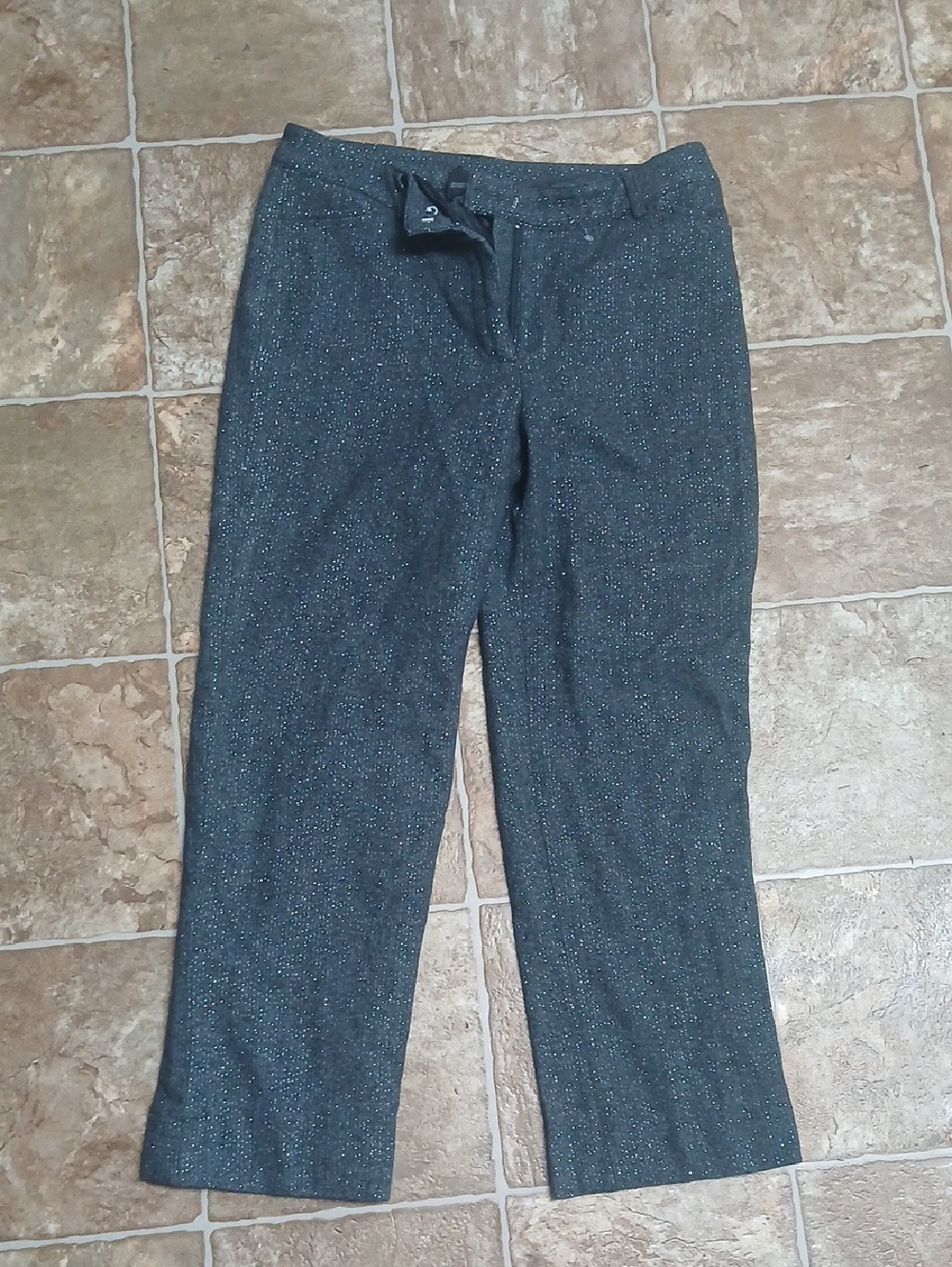GUC Spanner Metallic Gray Lined Dress Pants
